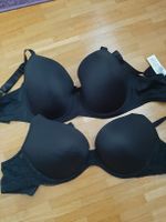 Lot de 6 soutiens-gorge en dentelle et coton . 90 C 