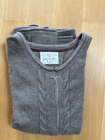 Kaschmir Strickjacke taupe Gr.XL Top!