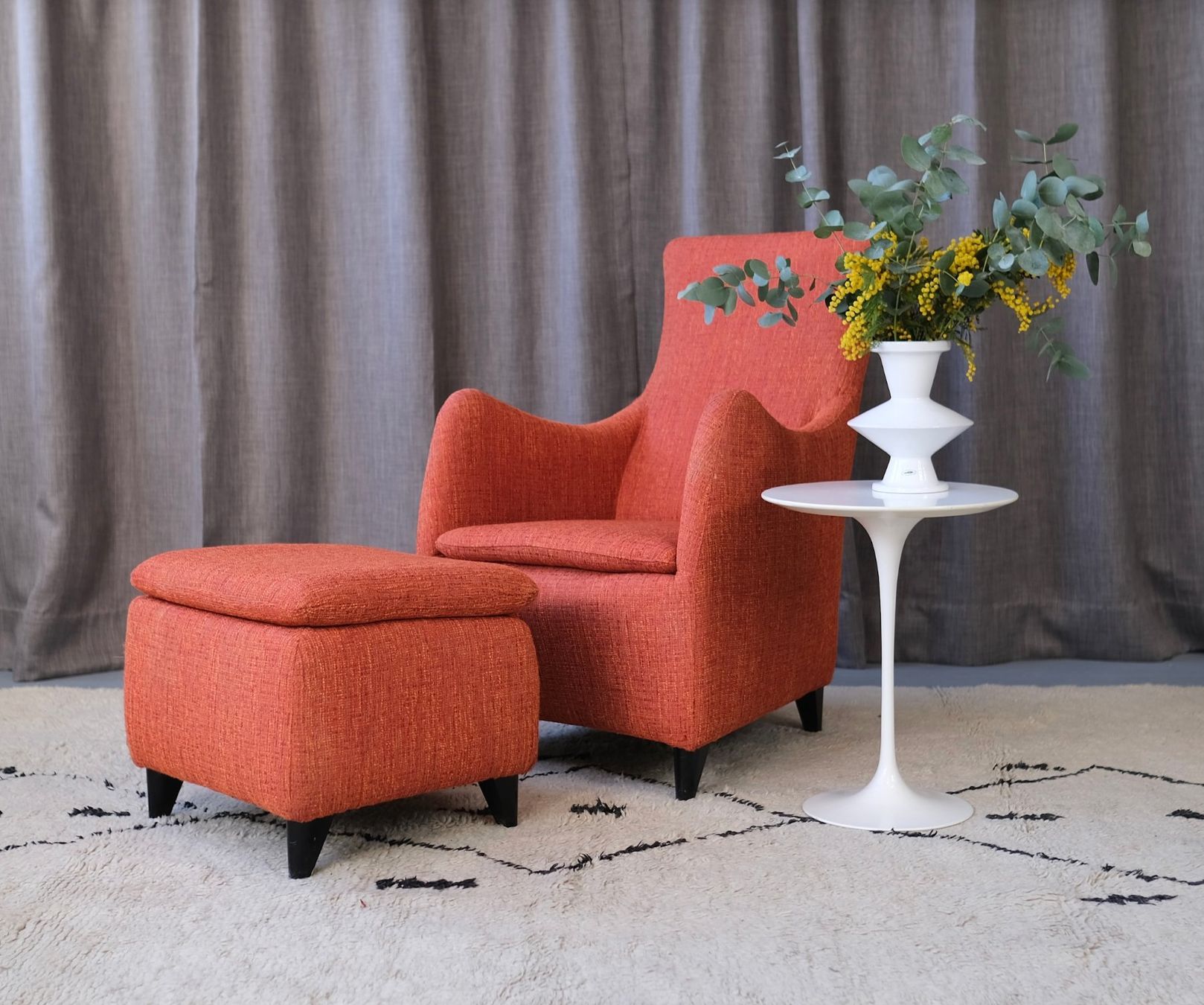 Poltrone: Sessel Senta & Hocker von Witttmann – Usato da Bern venduto da Zmodern_CON 6