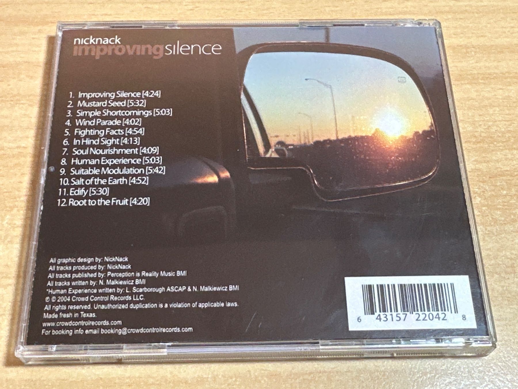 CDs: Nicknack – Improving Silence – Gebraucht aus Rikon im Tösstal von Alpenmutz 1