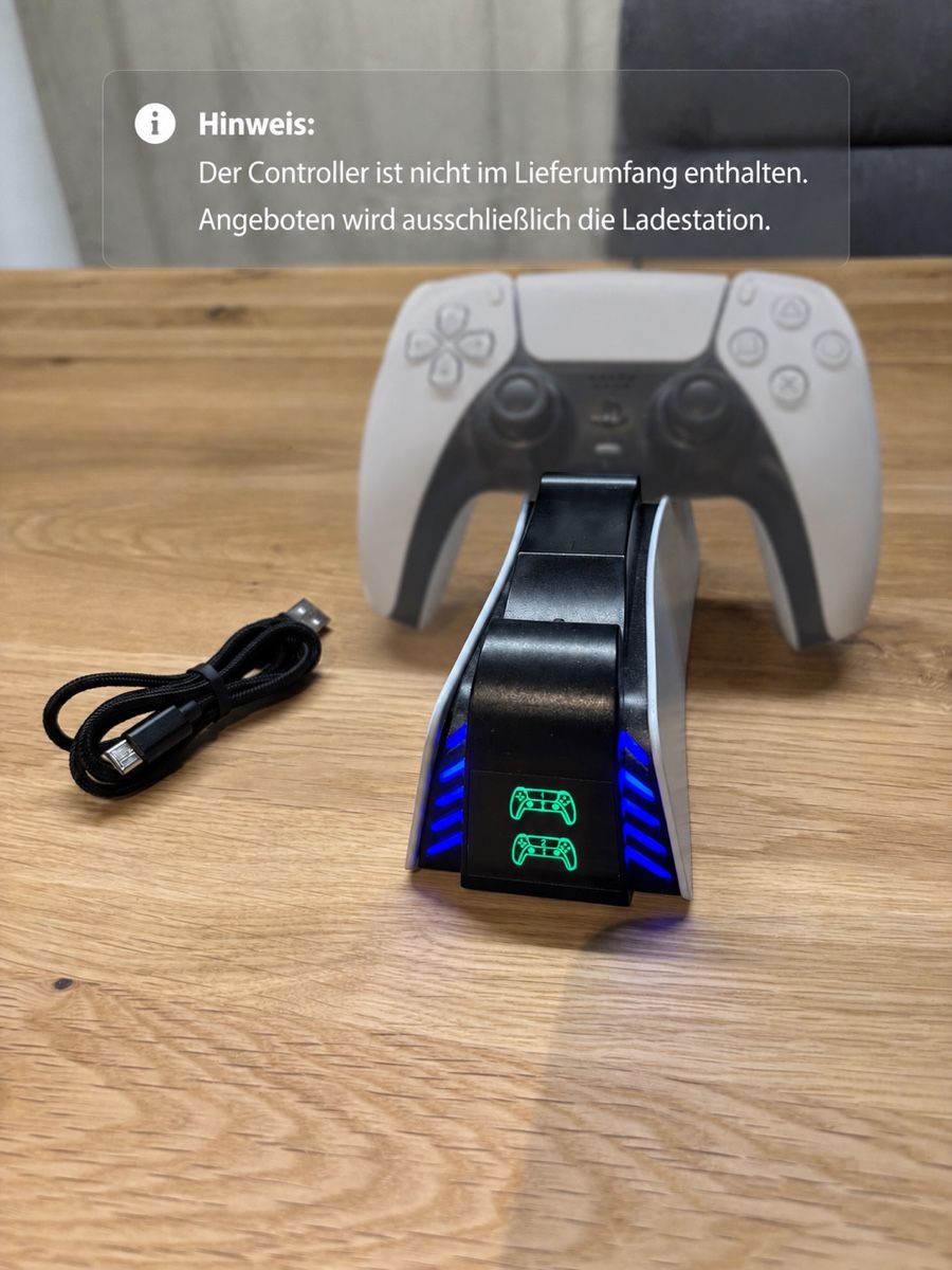 Adapter & Kabel: Ladestation für PlayStation 5 Controller – Neu (gemäss Beschreibung) aus Luzern von Abovix