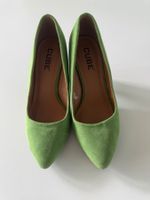 Grüne Pumps,Gr. 36, Wildleder-Optik Top Zustand!