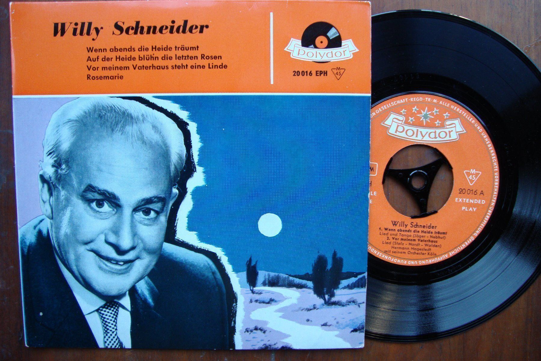 Vinyles: WILLY SCHNEIDER - WENN ABENDS DIE HEIDE – D'occasion à Bern par Uli_10_11