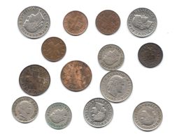 Monnaie Suisse - 14 pièces dès 1920