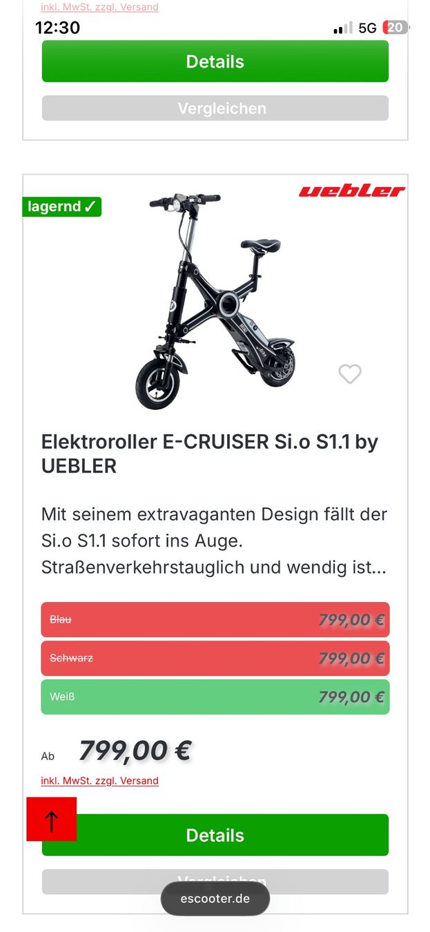Scooters: Uebler e Scooter – Gebraucht aus Spreitenbach von Eidgnoss 5