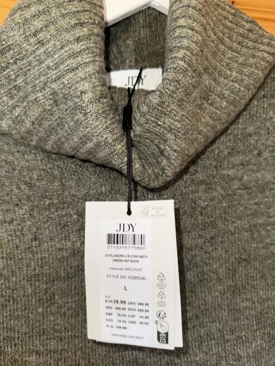 Vestiti: Strickkleid von JDY, Grösse L, neu – Nuovo e nell'imballaggio originale da Rotkreuz venduto da Herbsttraum 2