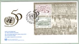 1995 Gedenkblock - FDC   50 Jahre Vereinte Nationen