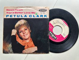 PETULA CLARK tolle original Single Downtown Kult Hit Top