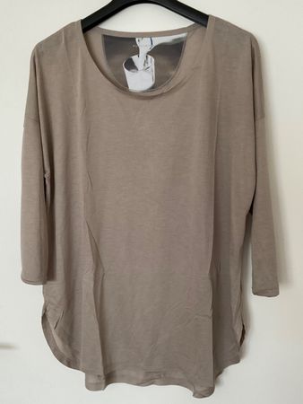 PUROTATTO hochwertiger Shirt Pulli Gr XL beige NEU
