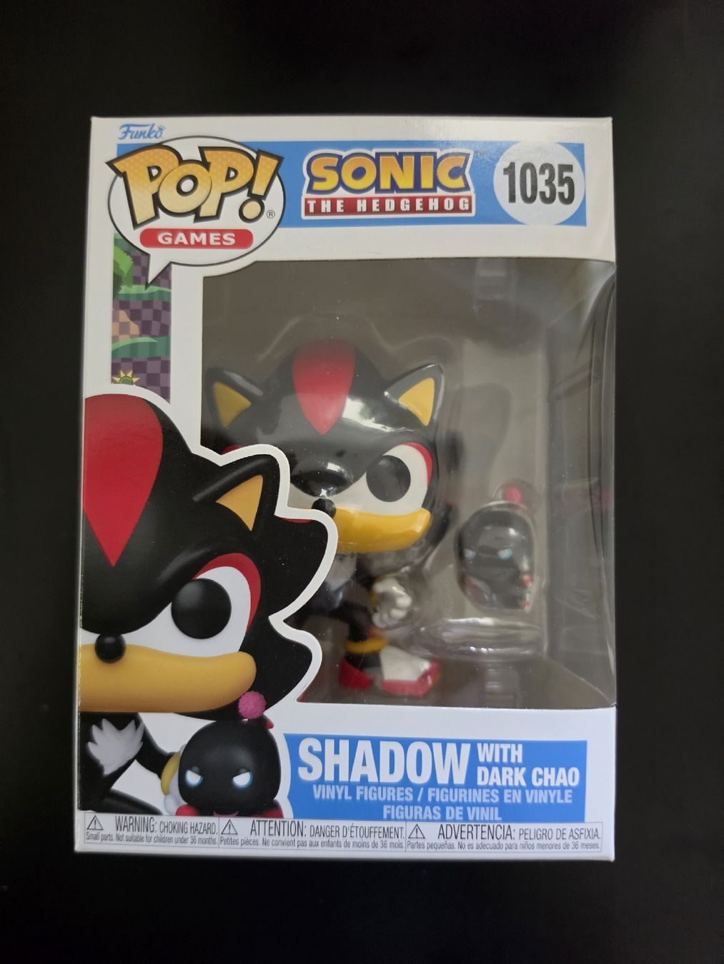 Funko Statuette: Funko Pop Sonic Shadow with Dark Chao 1035 OVP – Nuovo e nell'imballaggio originale da Wallisellen venduto da BaronesseLea