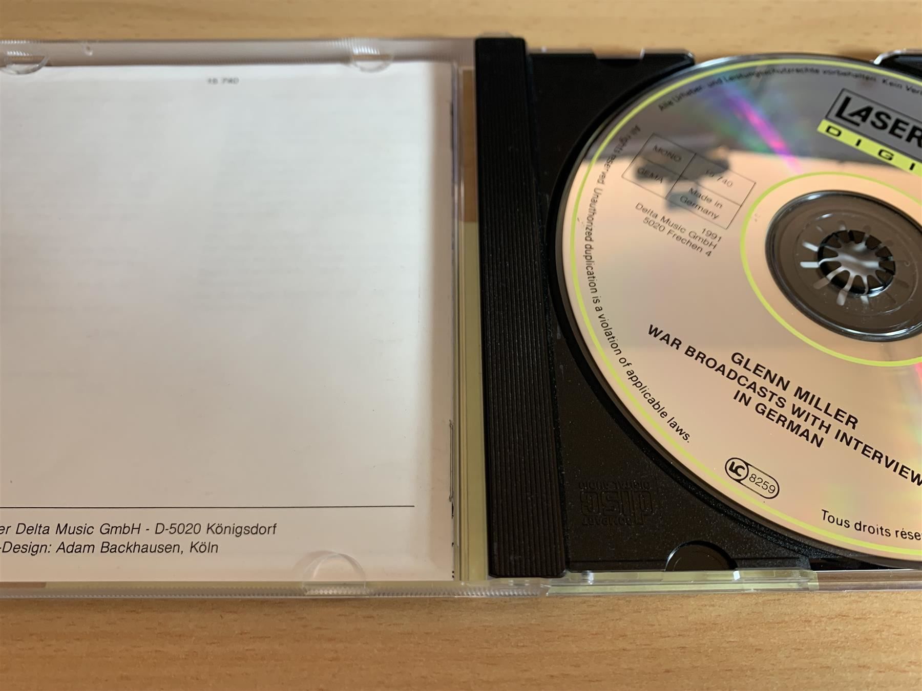CD: Glenn Miller – War Broadcasts With Inter – Usato da Rikon im Tösstal venduto da Alpenmutz 2