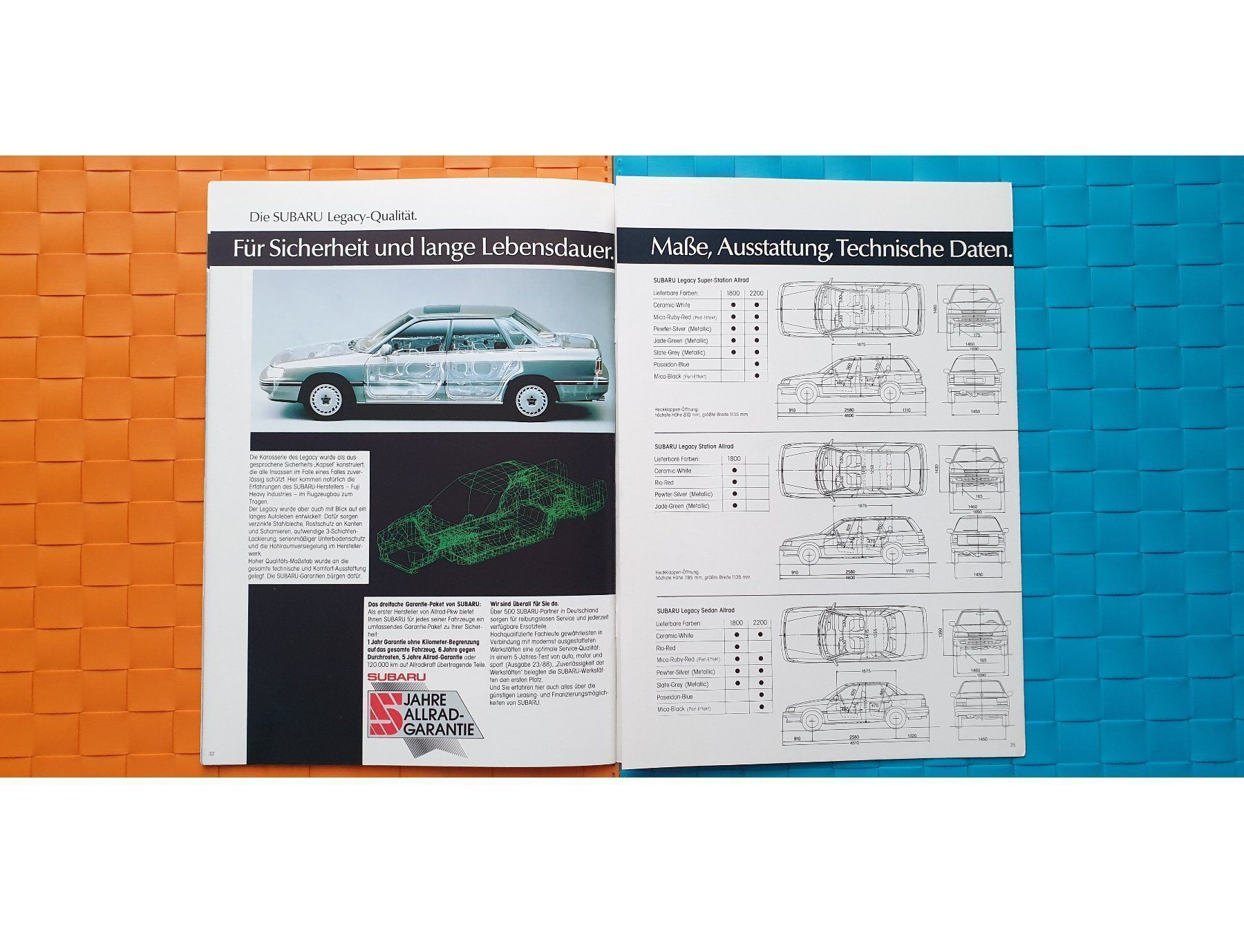 Riviste & Magazine: SUBARU LEGACY 1989 - Prospekt / Katalog – Nuovo (secondo la descrizione) da Viganello venduto da CARLiteratur 7