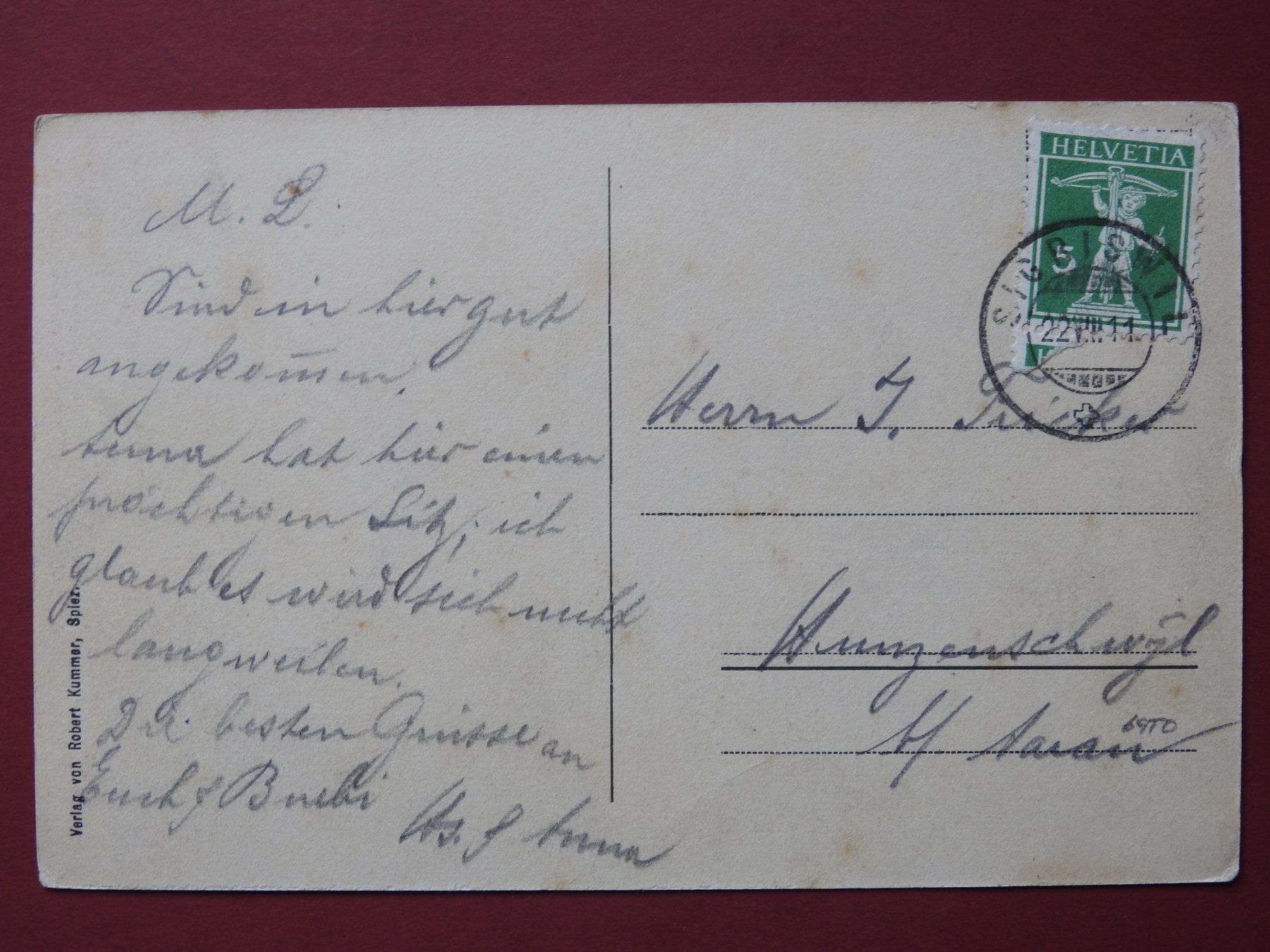 Cartoline postali: Sigriswil Post Chalet Erika – Usato da Rain venduto da 999-800-K 1