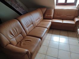 Canapé angle cuir