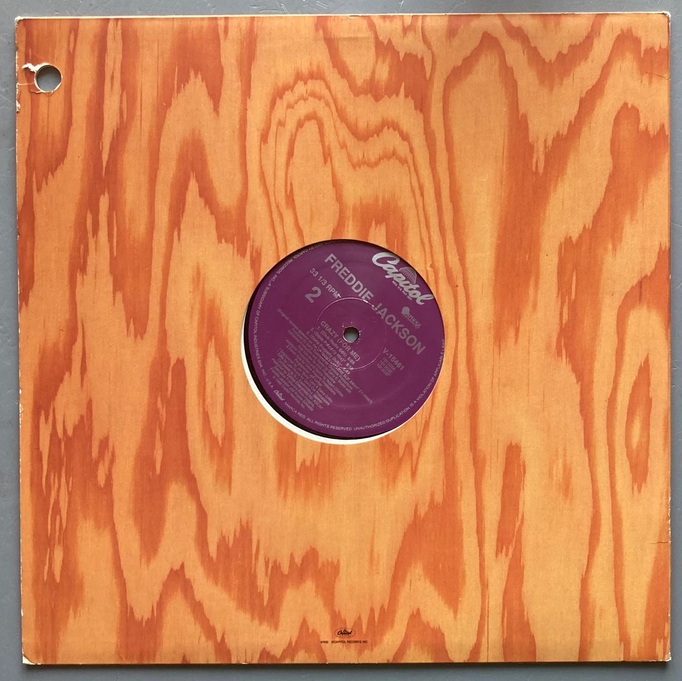 Dischi in vinile: FREDDIE JACKSON - CRAZY (FOR ME) – Usato da Poliez-Pittet venduto da Newtown-Records 2