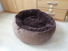 Katzenbett  gemütliches, rundes Haustierbett Katze / Hund