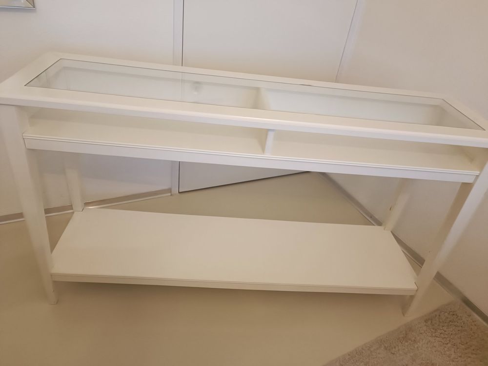 IKEA Liatorp Konsolentisch weiss Glaseinsatz Kaufen auf Ricardo