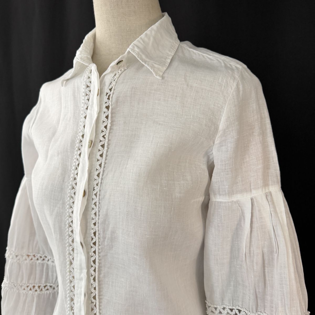 Camicette: 120% LINO White Linen Shirt – Nuovo (secondo la descrizione) da Emmen venduto da Avviivva_Com2023 2