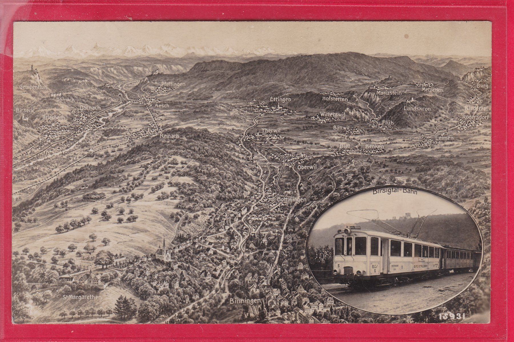 Cartes postales: BIRSIGTAL - BAHN, 19.6.1937 – D'occasion à Oberrieden par Gebirgsstelze