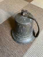 Vintage 19cm diameter wall mounted brass bell