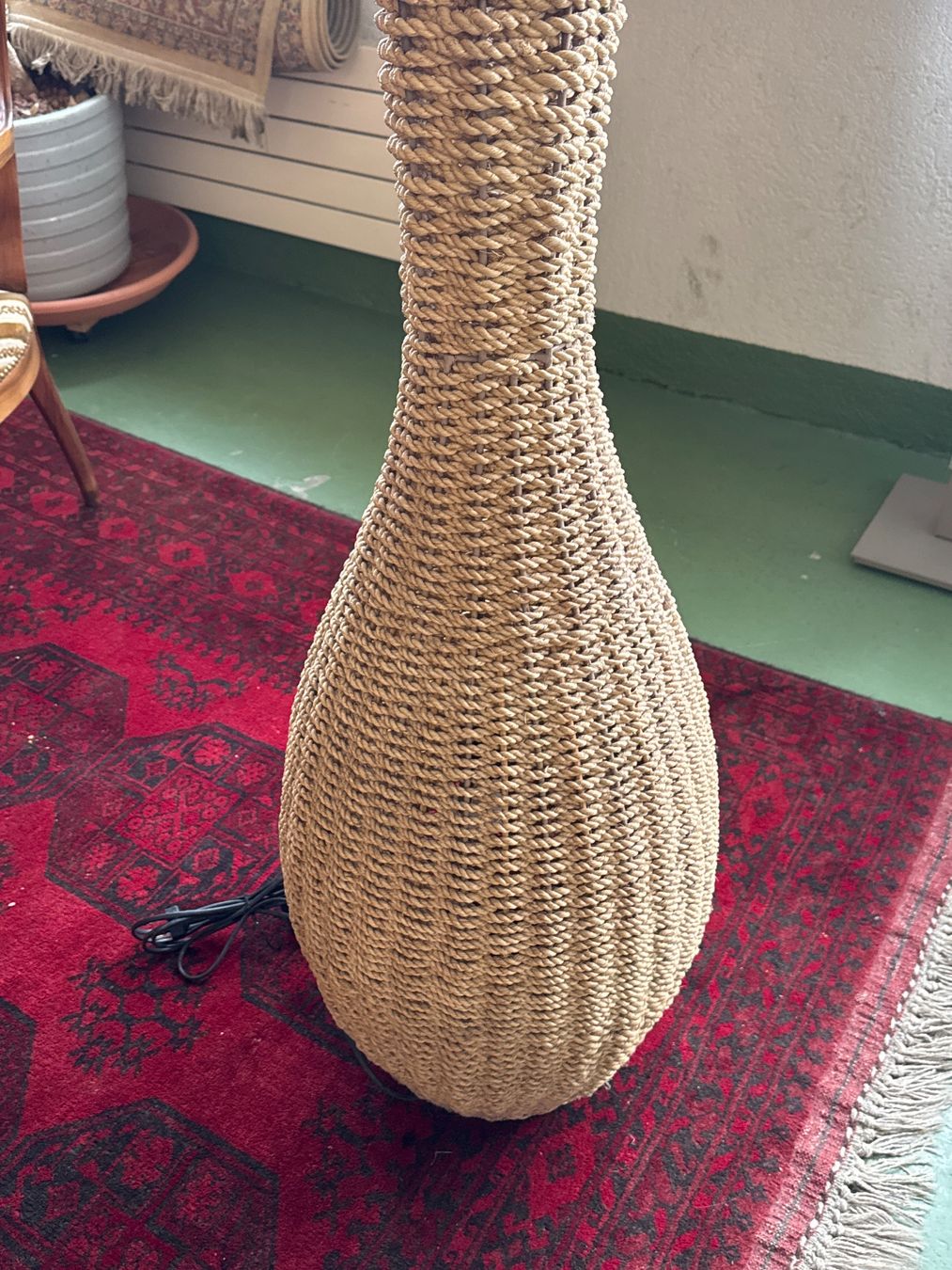 Lampade: Stehleuchte Rattan, 2000er – Usato da Pratteln venduto da Cartonsducoeur_bl 1