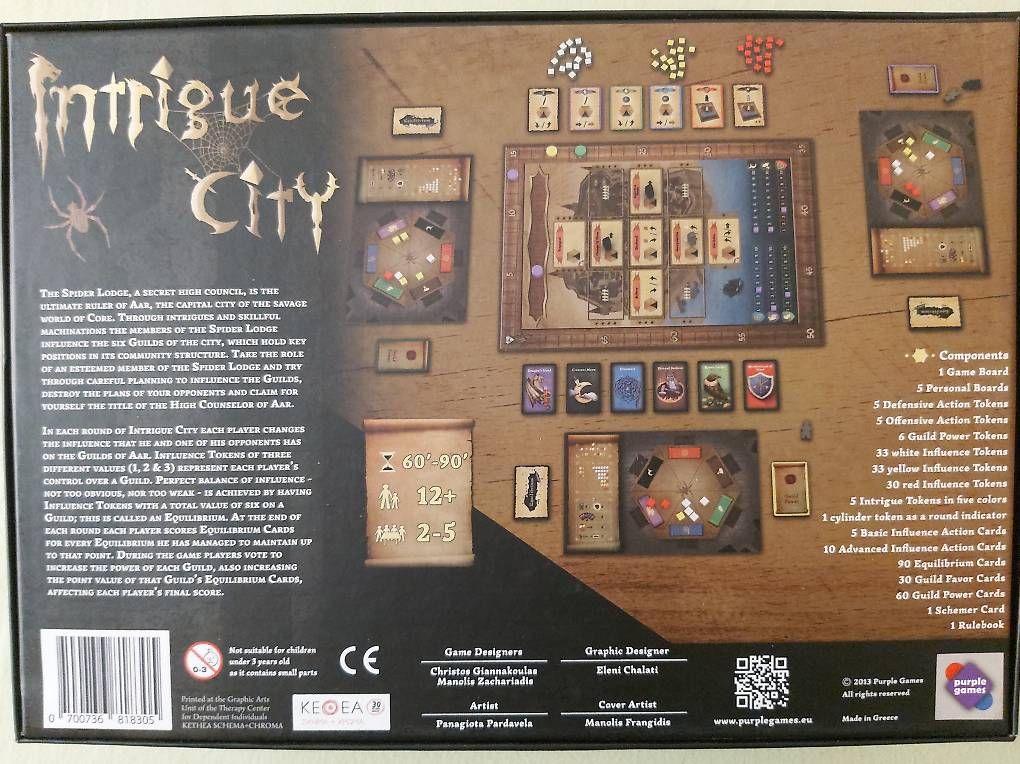 Spiele: Jeu de Société Intrigue City – Gebraucht aus Martigny von Baldur333 1
