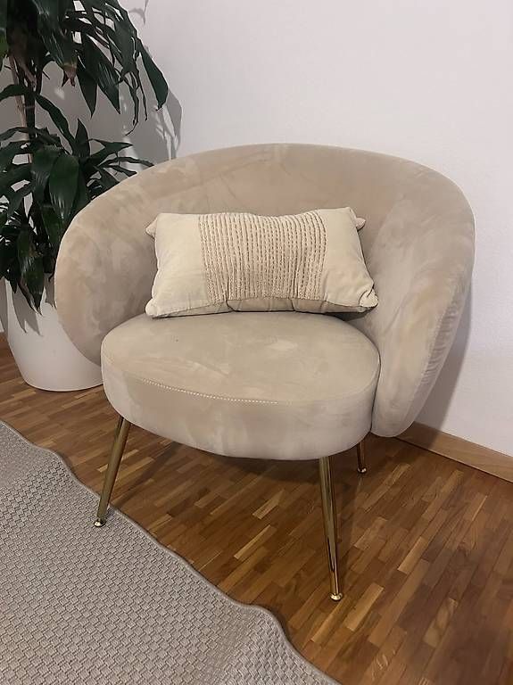 Maisons du monde Poltrone: 2 fauteuils beige / doré maison du monde – Nuovo (secondo la descrizione) da Bussigny venduto da hfr_j6yv 3