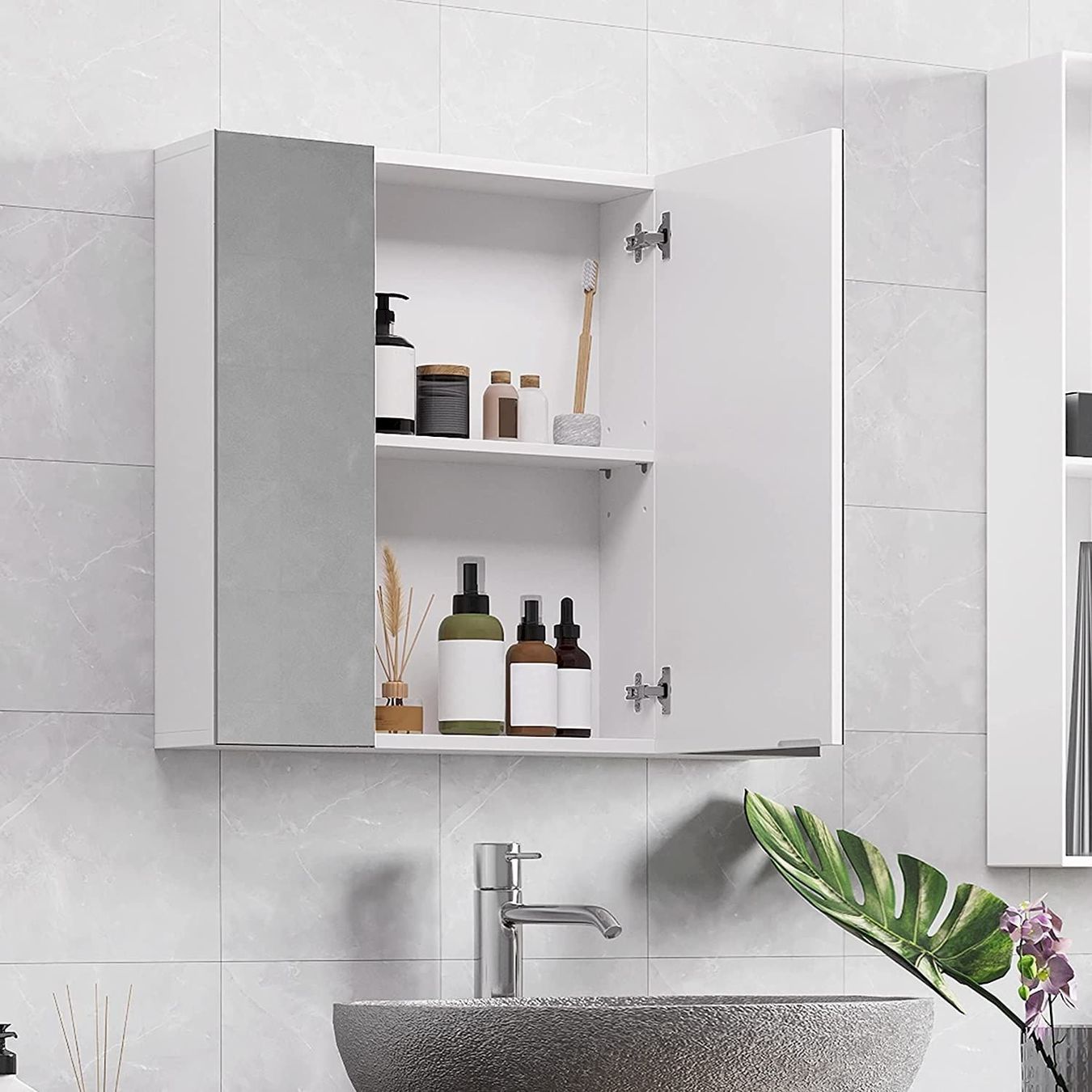 Armadietti a specchio: Spiegelschrank mit 3 Spielgeltüren – Nuovo e nell'imballaggio originale da Bottighofen venduto da zaap 2