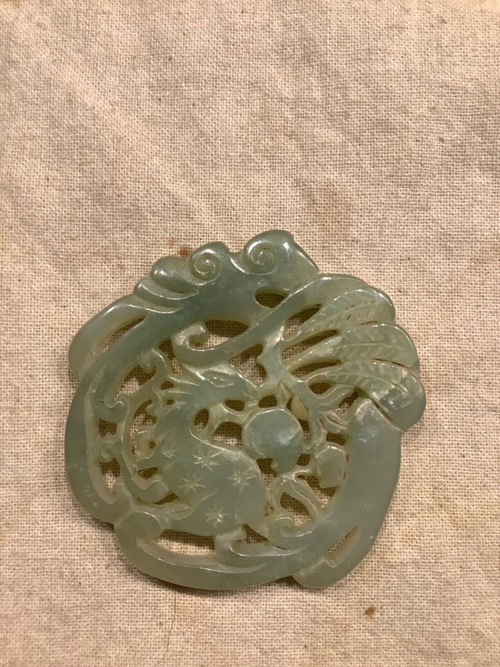 Ciondoli: Altes Jade Amulett – Usato da Zürich venduto da Albatros57