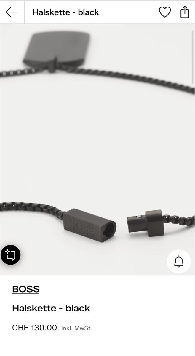 Hugo Boss Colliers: Original BOSS Halskette – Black – D'occasion à Triesen par Vilela77 5