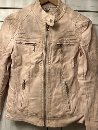 Schicke Damen Kunstlederjacke Grösse S