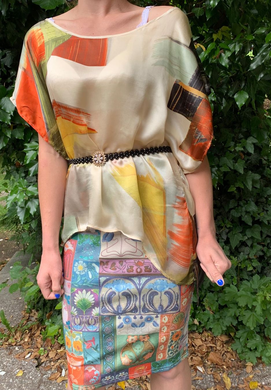 Camicette: Camicia seta multicolore design unico e leggera – Nuovo (secondo la descrizione) da Gordevio venduto da LanaZimm 2