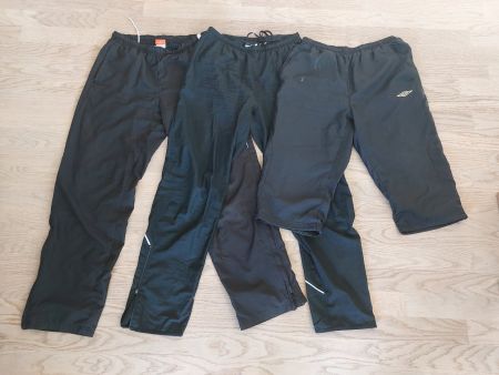 3 Trainerhosen – Puma (L), Nike (M), Umbro 3/4