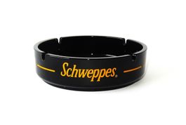 Vintage Aschenbecher « Schweppes » Opal - Glas / Ø 17.8cm