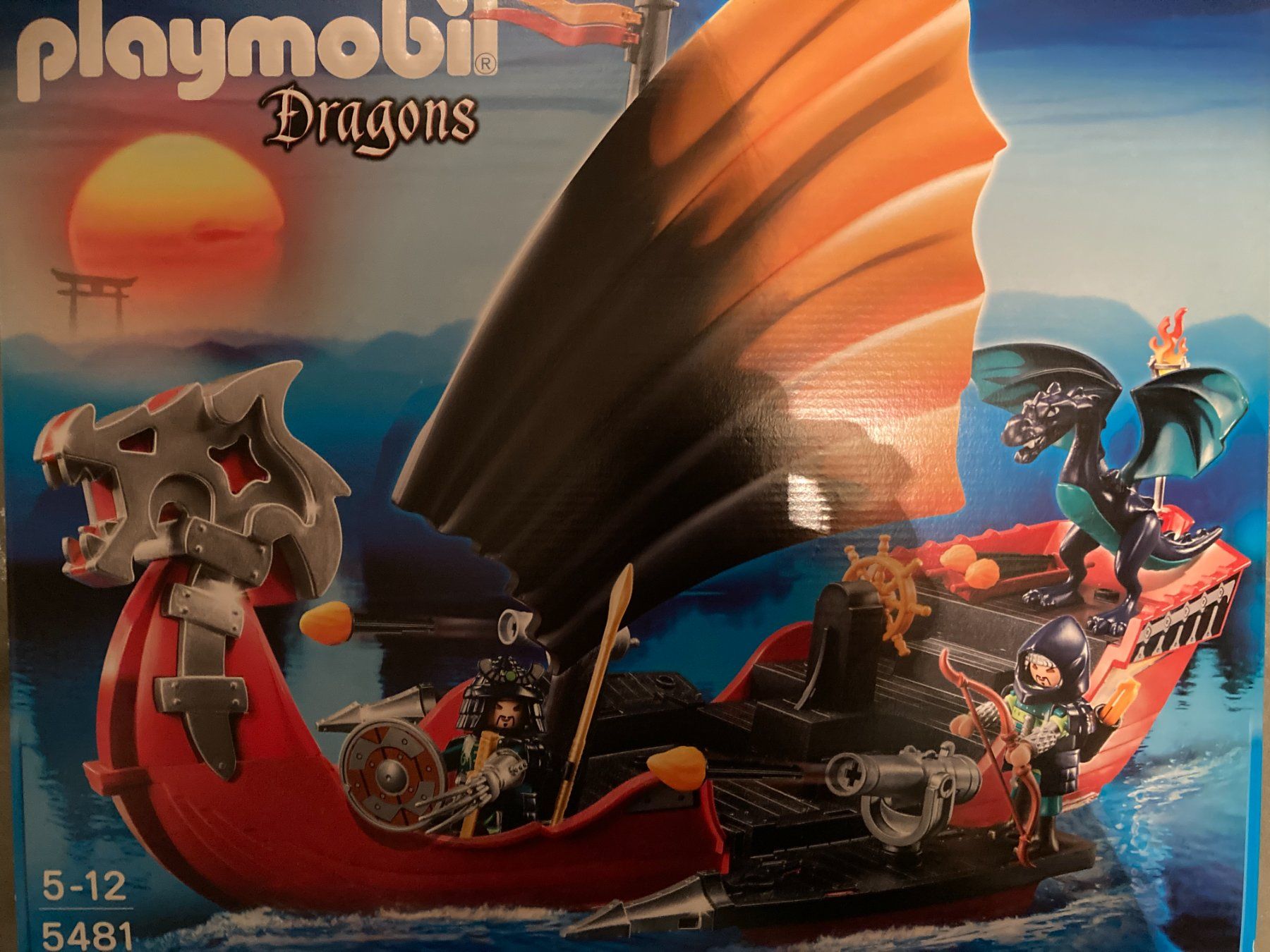 playmobil-drachenkampfschiff-und-drachenfestung-gebraucht-in