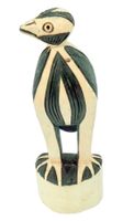Angola Africa oiseau sculpté holzgeschnitzter Vogel 20 cm