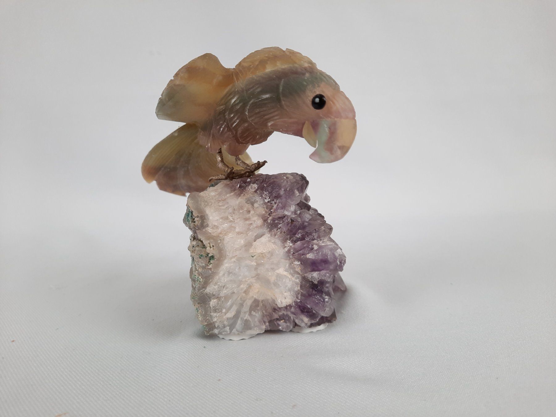 Minerali & Pietre curative: Steinvogel auf Amethyst – Usato da Beinwil am See venduto da Restwert_Beinwil 3