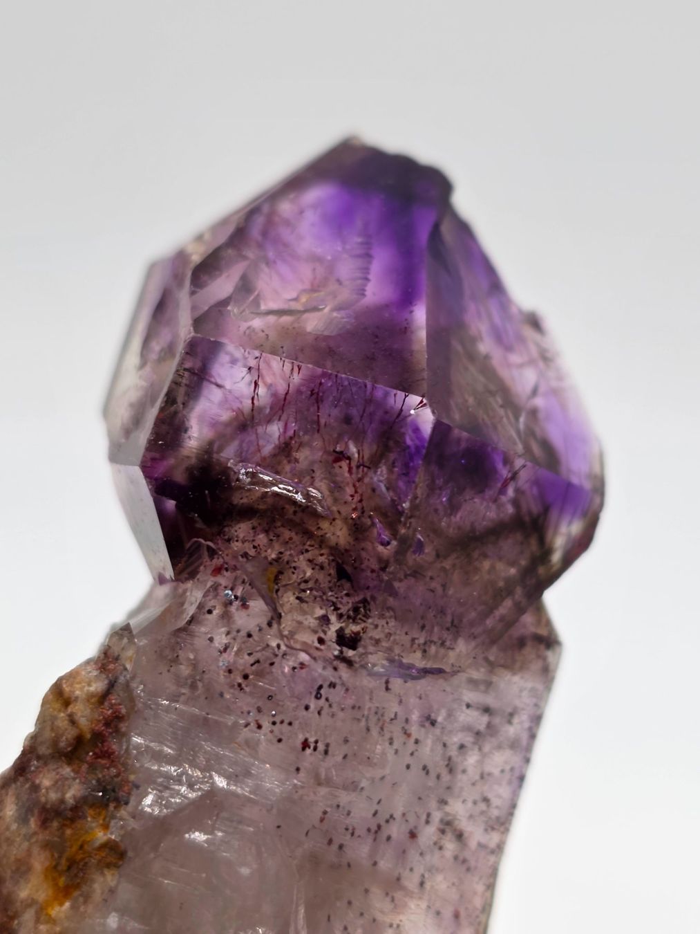 Minerali & Pietre curative: Enchanting Zimbabwe Amethyst scepter with Hematite inclusion – Usato da Figino venduto da minshop 6