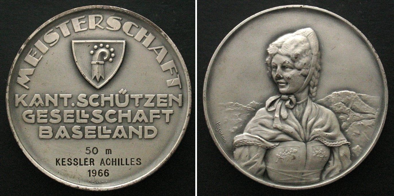 Médailles: LIESTAL - KANT. SCHÜTZENGESELLSCHAFT BASELLAND MEISTERSCHAFT – D'occasion à Riehen par sesambestcoins2004