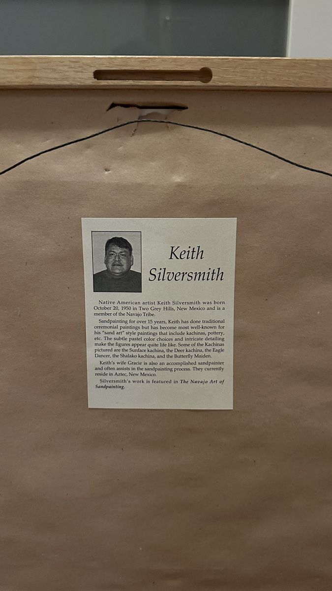 Dipinti: Gerahmtes Sandbild Keith Silversmith Grösse 55x55cm – Usato da Schönenberg ZH venduto da mic_mks9 5