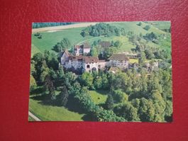 Lenzburg Aargau Schloss Flugaufnahme ältere Edition