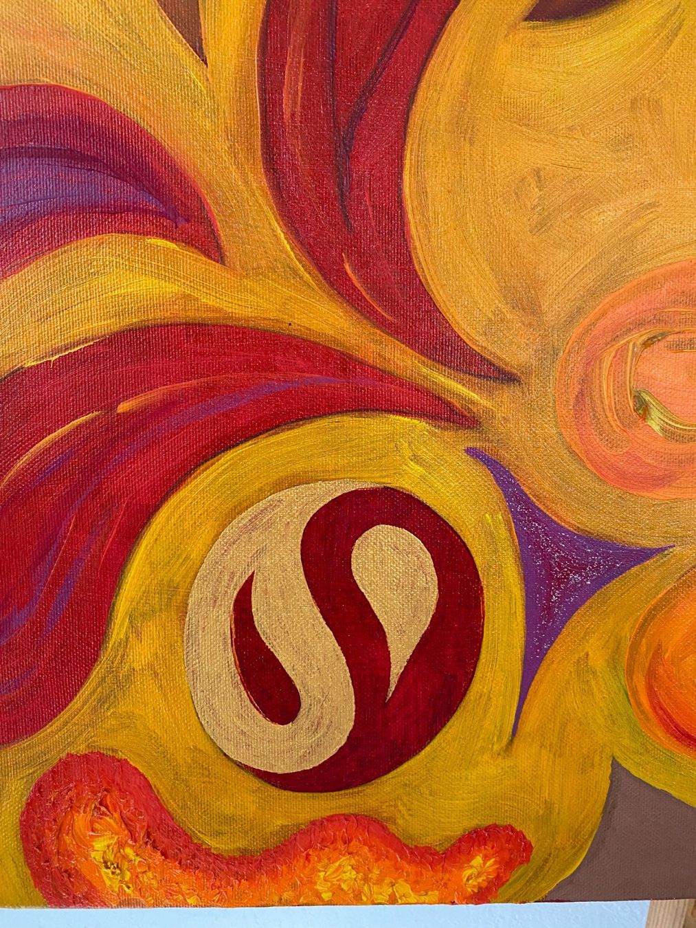Gemälde: Ölbild "transformation" Kunstwerk, 100 x 100 cm - UNKAT - – Neu und originalverpackt aus Stetten SH von bijoux18 3