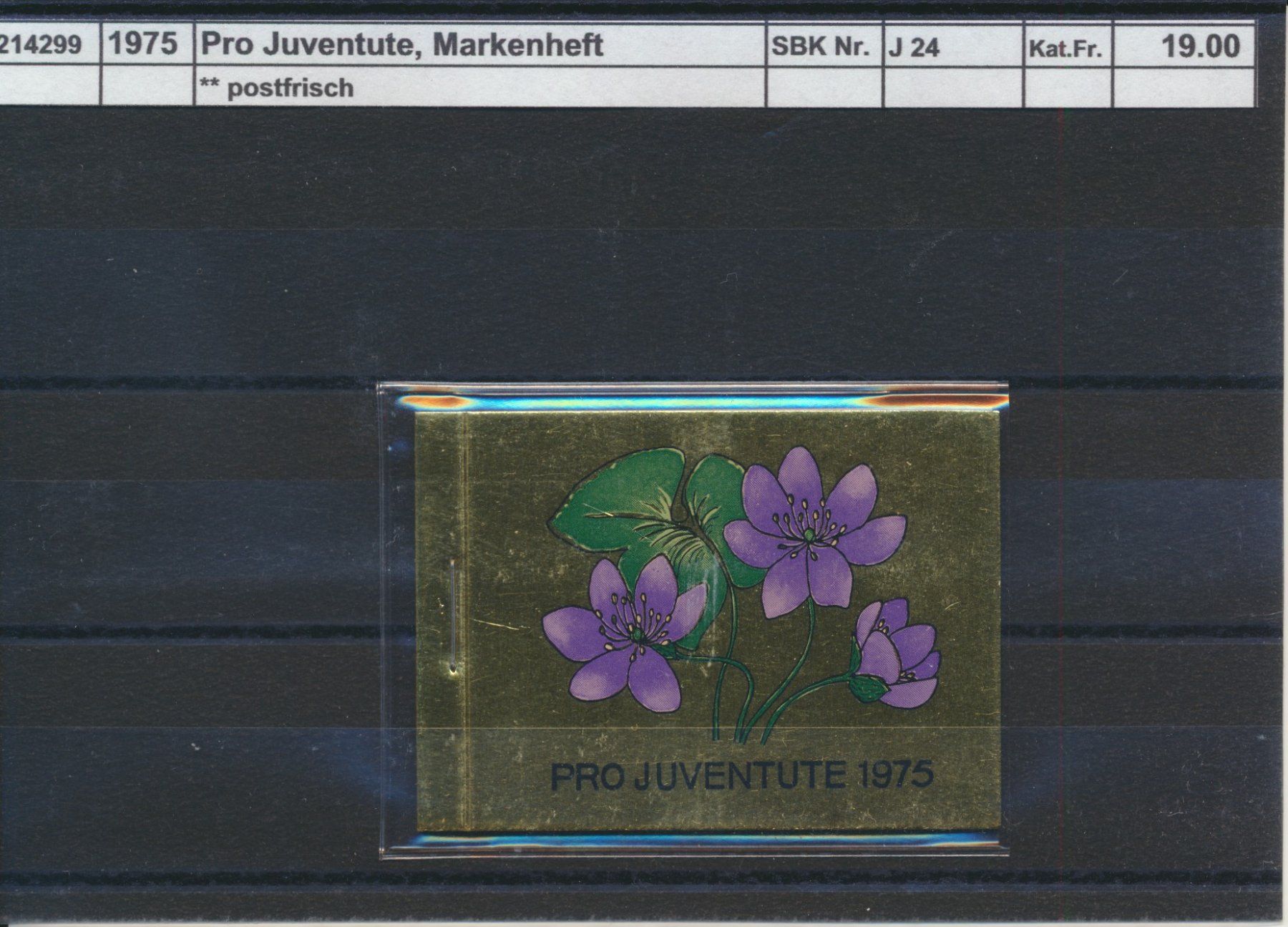 Tous les timbres: 1975 Pro Juventute, Markenheftchen, ** postfrisch – Neuf (Voir description) à Winterthur par Zupogeru