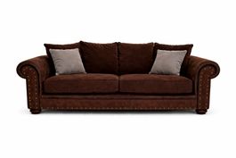 Gemütliches Sofa im Herbst-Look, Dunkelbraun, guter Zustand!