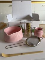 Matcha Set Teezubehör rosa Keramik Neu in Originalverpackung