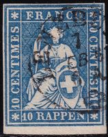 1854/62 STRUBEL Zst.Nr.23G