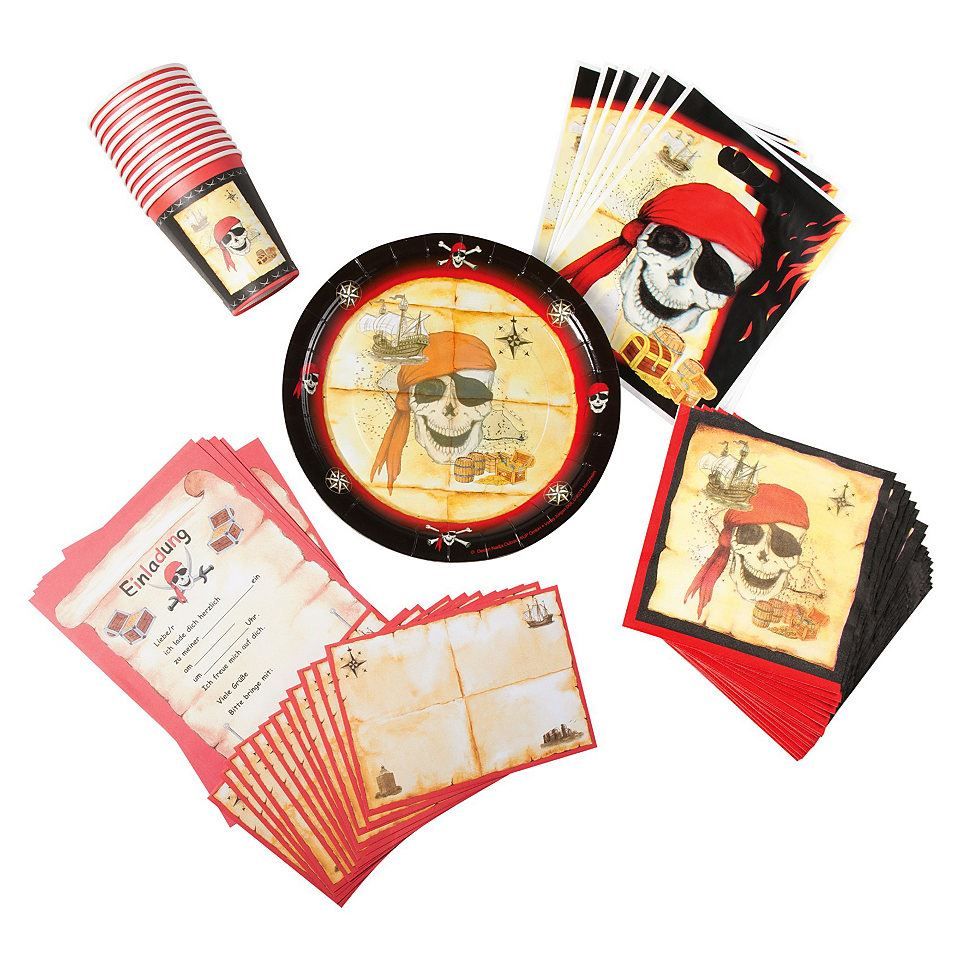 Altro per bambini: Partyset - Partygeschirr Pirat – Nuovo e nell'imballaggio originale da Wetzikon ZH venduto da shoo-shoos