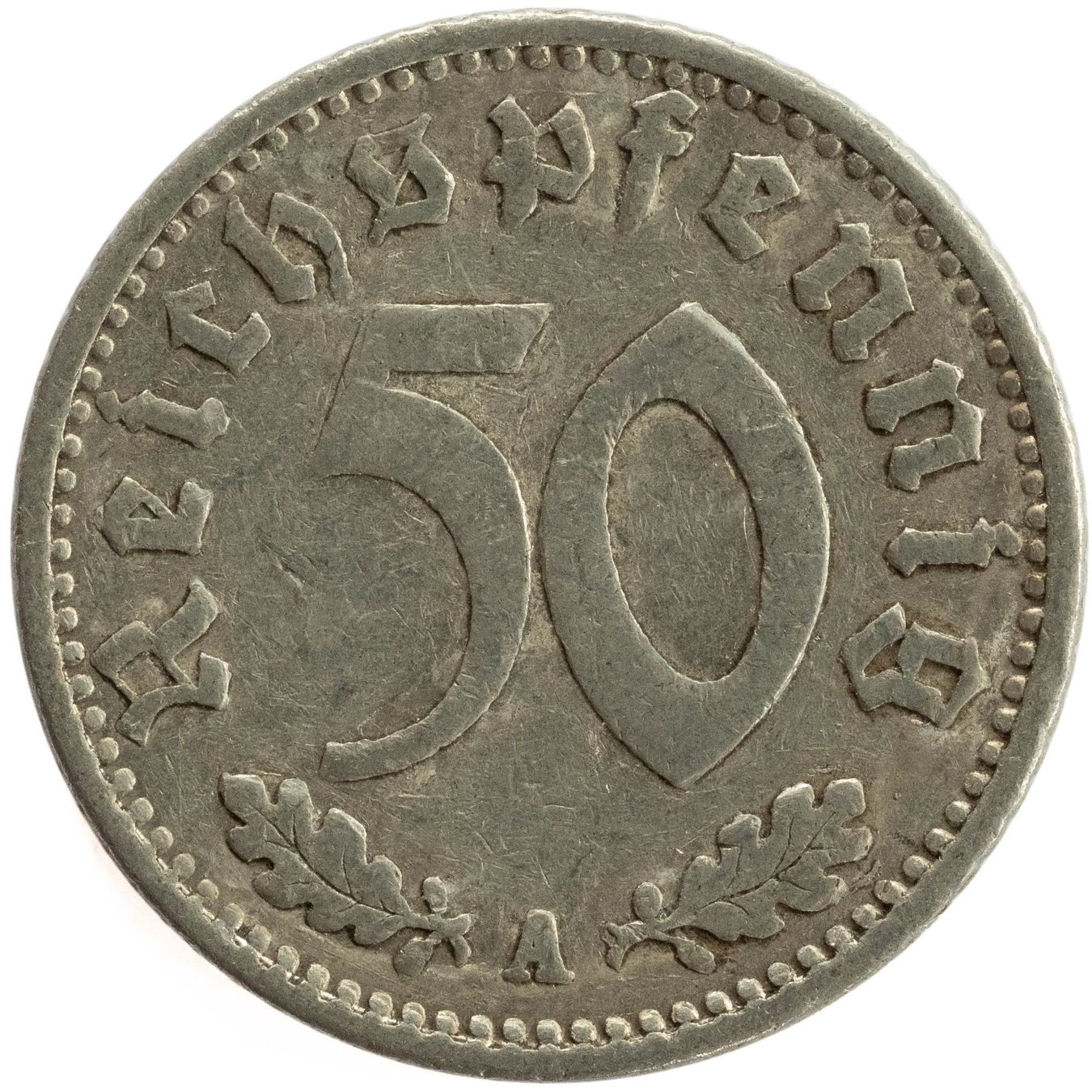 Tutti le monete: Deutschland - 50 Reichspfennig - 1935 - A – Usato da Rotkreuz venduto da num_6343
