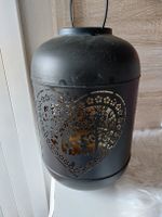Schwarze Laterne,  Deko Metall