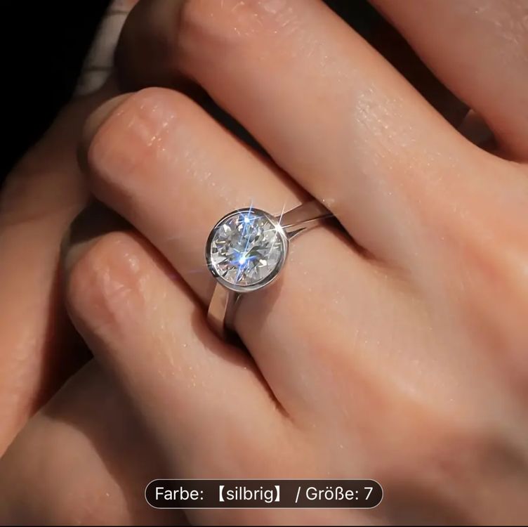 ONE ELEMENT Goldring Zirkonia Ring Aus 333 Gelbgold Produktbild-Vorschau 6